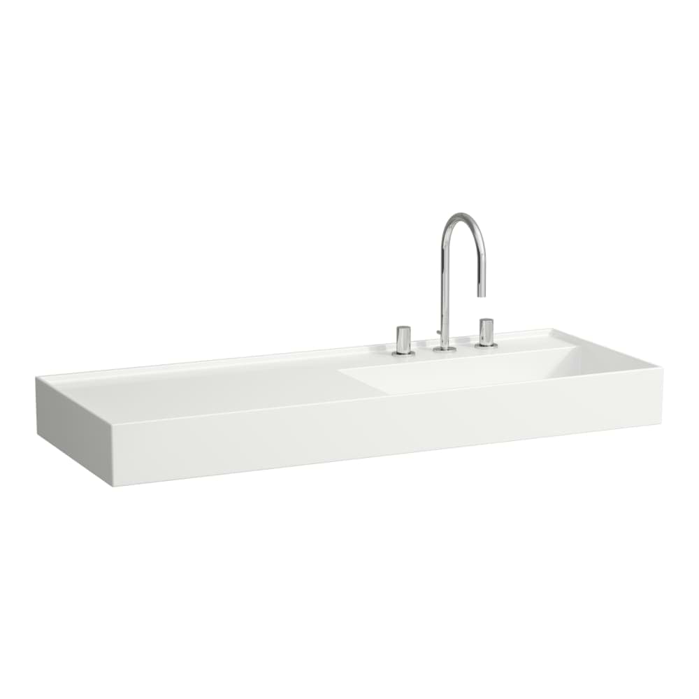 Picture of LAUFEN Kartell LAUFEN Washbasin, shelf left, with concealed outlet 1200 x 460 x 150 mm #H8133330008151