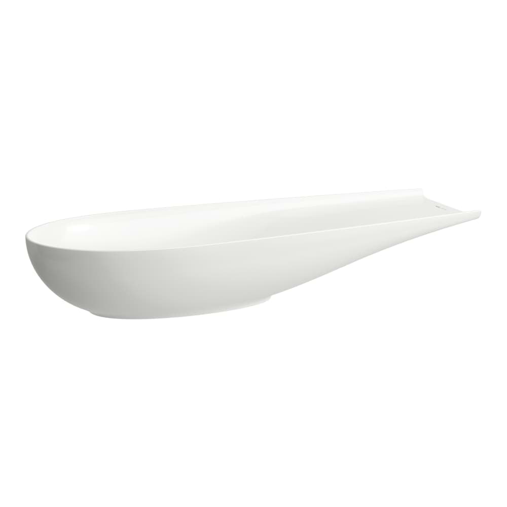 LAUFEN ILBAGNOALESSI Washbasin bowl L/R, incl. waste valve with valve cover Ceramic 1000 x 380 x 170 mm #H8189744001121 - 400 - White LCC (LAUFEN Clean Coat) resmi