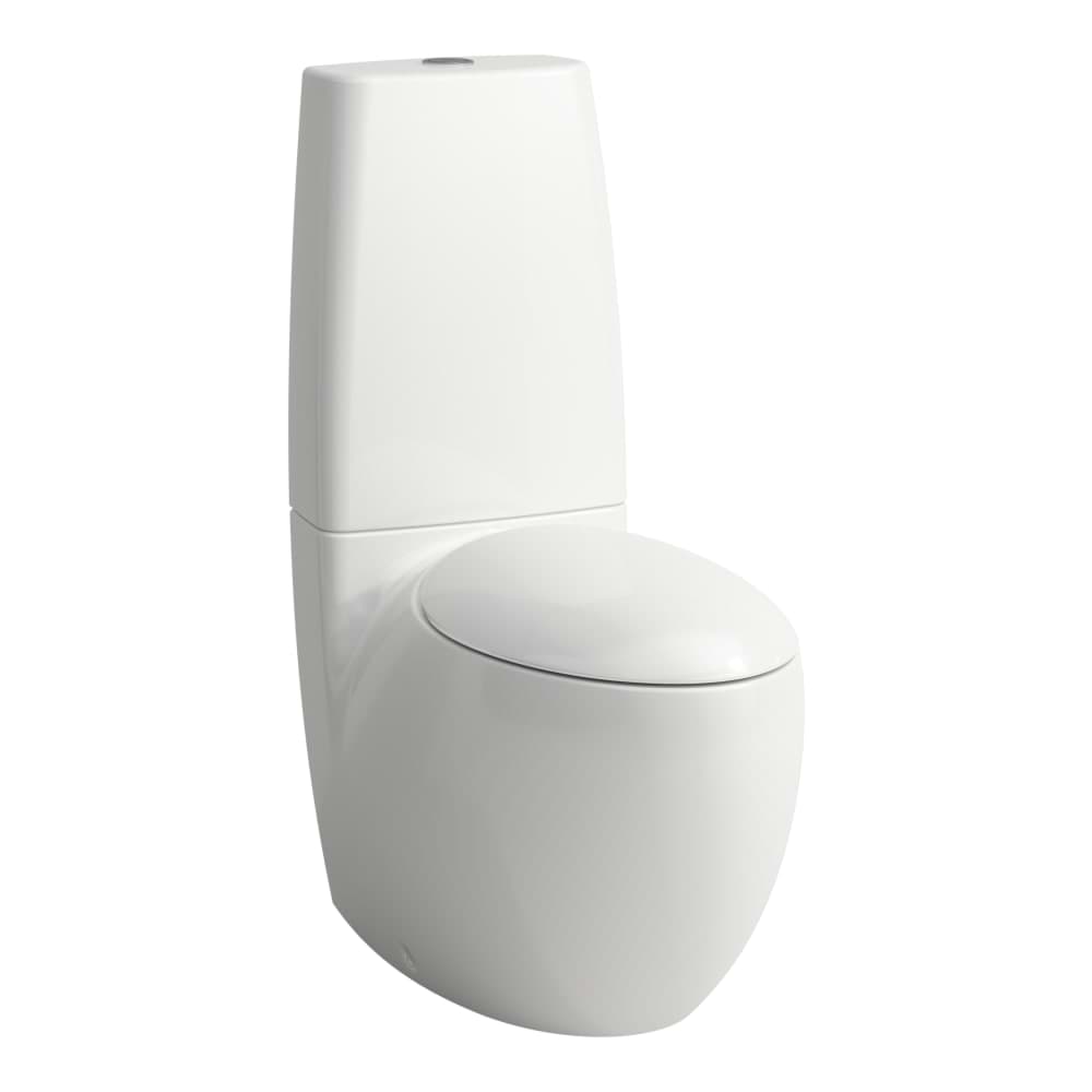 LAUFEN ILBAGNOALESSI Stand-WC für Spülkasten, spülrandlos, Tiefspüler, Abgang waagerecht/senkrecht 720 x 395 x 465 mm #H8229717570001 - 757 - Weiß matt