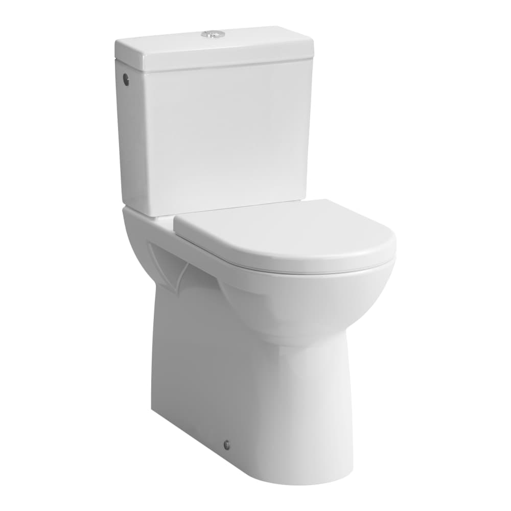 Picture of LAUFEN PRO floor-standing toilet combination 'comfort', deep flush, with flush rim, horizontal or vertical outlet 700 x 360 x 480 mm #H8249550490001