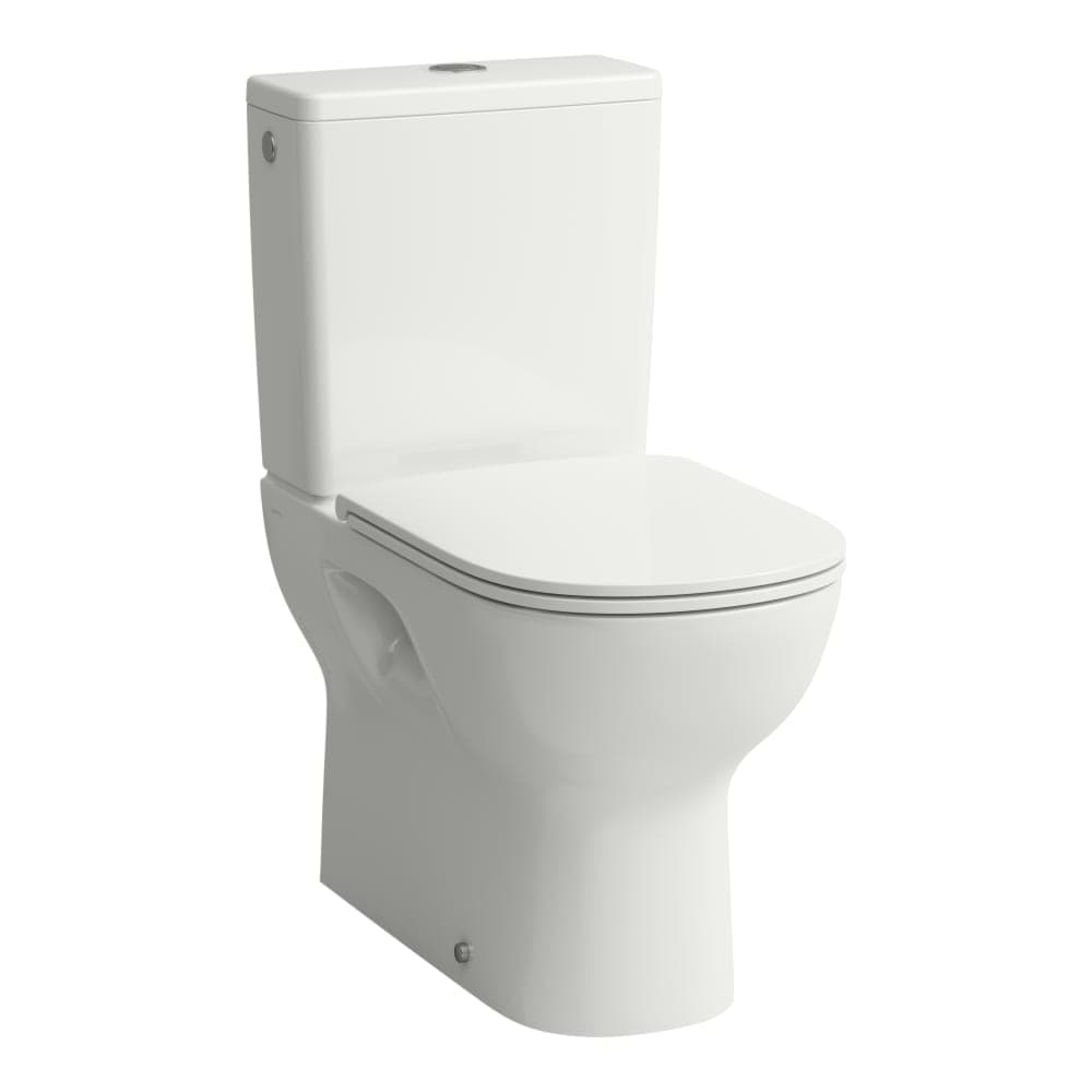 Bild von LAUFEN LUA Stand-WC für aufgesetzten Spülkasten, Tiefspüler, spülrandlos, Abgang waagrecht/senkrecht (max. 260 mm) 650 x 360 x 420 mm #H8240810490001 - 049 - Pergamon