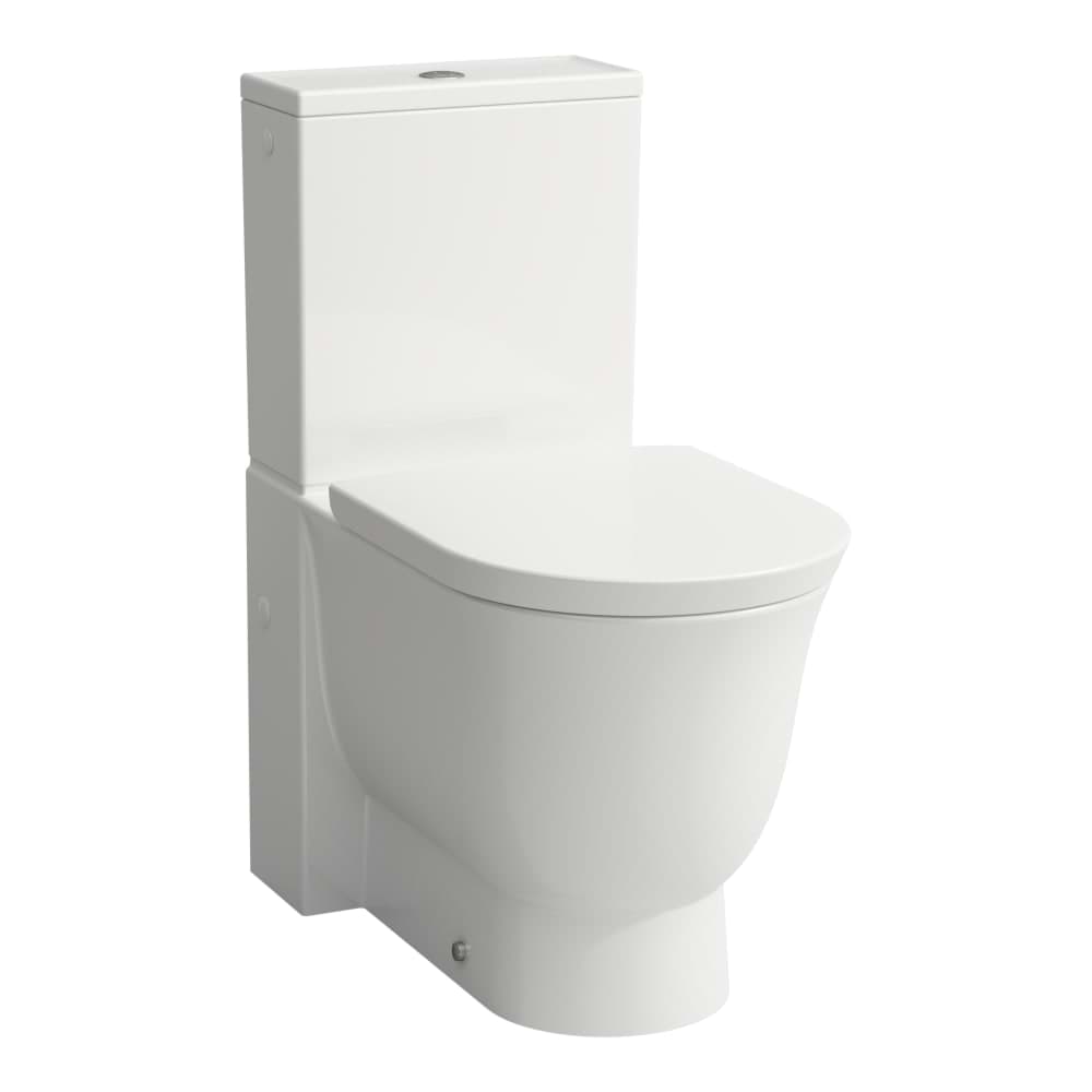 Зображення з  LAUFEN THE NEW CLASSIC Floorstanding WC, close-coupled, washdown, rimless, outlet horizontal or vertical 700 x 370 x 440 mm #H8248580000001