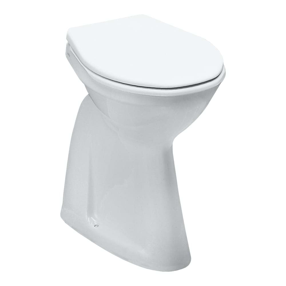 Picture of LAUFEN PASCHA Pedestal WC, washdown, with flush rim, vertical outlet 550 x 365 x 500 mm #H8221350000001 - 000 - White