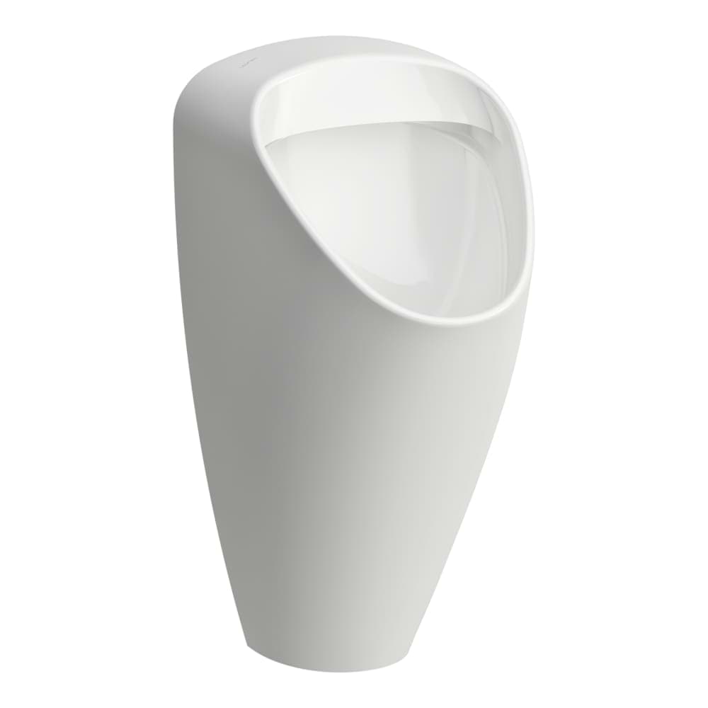 Picture of LAUFEN CAPRINO Waste urinal, water inlet inside, rimless, without holes for lid installation, with electronic control, battery operation (9V), Bluetooth 320 x 350 x 645 mm #H8410667574011 - 757 - White matt
