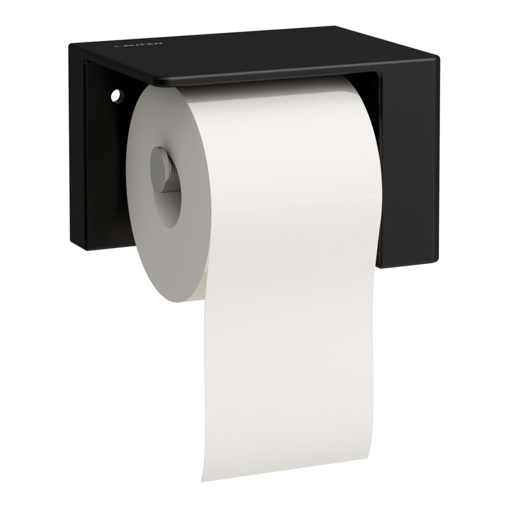 Зображення з  LAUFEN VAL Toilet roll holder, left 170 x 135 x 115 mm #H8722817160001 - 716 - Black Matt