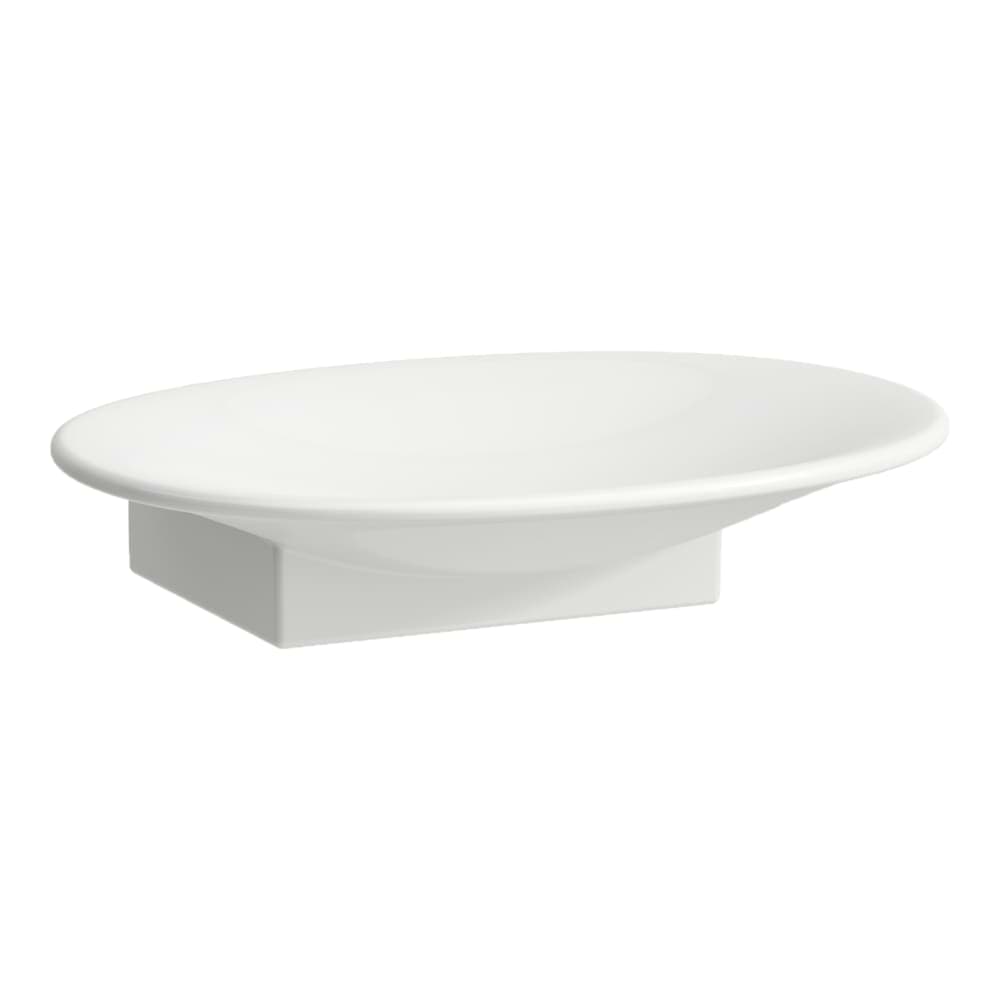 Зображення з  LAUFEN THE NEW CLASSIC Ceramic soap dish 140 x 115 x 30 mm #H8738567570001 - 757 - White Matt