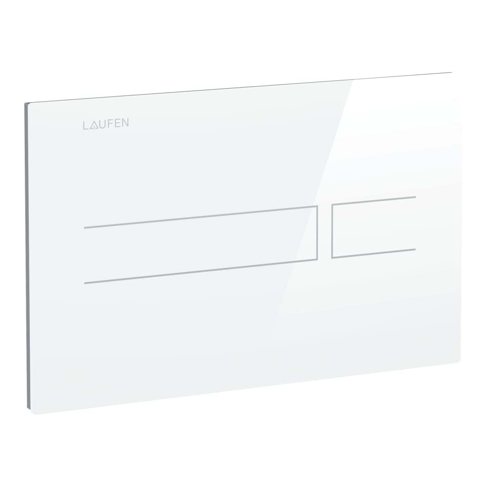 LAUFEN LIS AW3 Elektronische Glas-Drückerplatte, berührungslos, Zwei-Mengen-Spülung 252 x 13 x 162 mm #H8956630000001 - 000 - Weiß