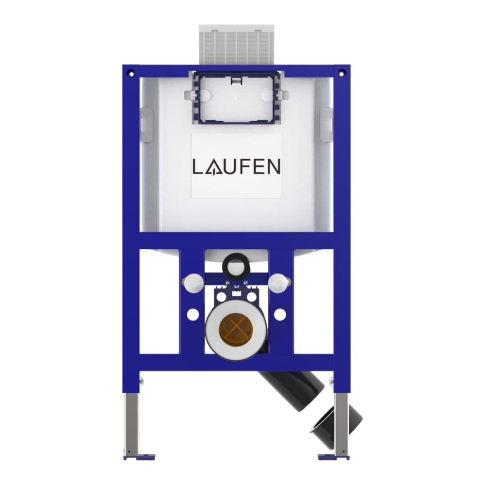 LAUFEN INEO Installationssystem CWL103 mit Spülkasten für Wand-WC, Zwei-Mengen-Spülung 6/3L (einstellbar auf 4,5/3L), niedrige Bauhöhe 820 mm 155 x 525 x 820 mm #H9271030000001