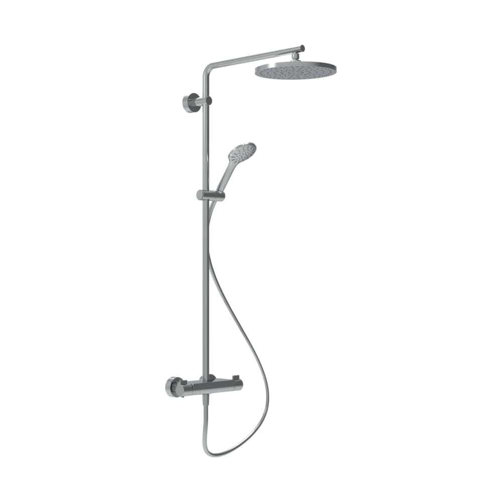 Picture of LAUFEN Vivid thermostatic shower system, overhead shower Ø 250 mm, complete with accessories #HF905452100625
