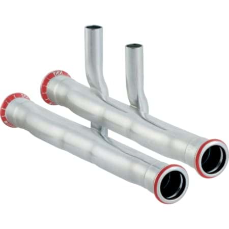 Picture of GEBERIT Mapress Carbon Steel set of connector T-pieces for inlet and return flow #24002