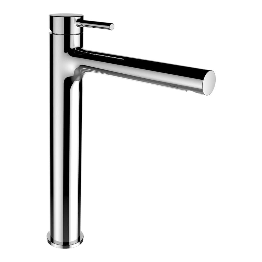 LAUFEN TWINPLUS Standsäulen-Waschtischmischer, Ausladung 180 mm, Festauslauf, ohne Ablaufventil, Chrom #HF905419100000