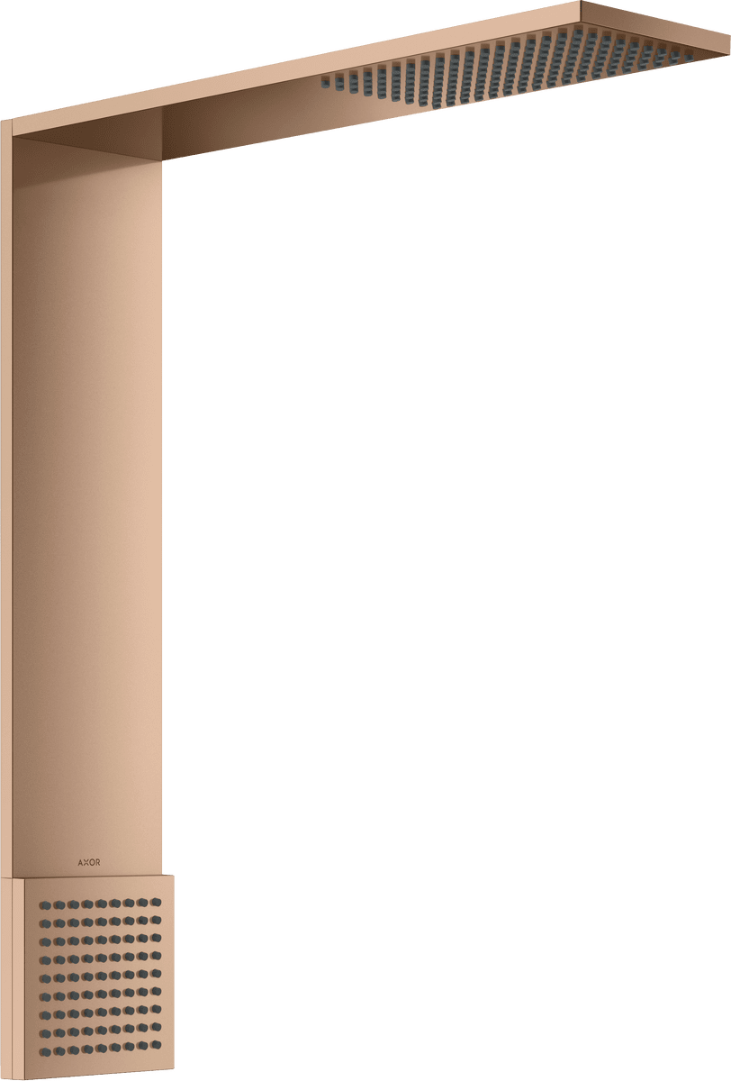 HANSGROHE AXOR ShowerComposition Brausenmodul 110/220 1jet mit Schulterbrause #12593300 - Polished Red Gold