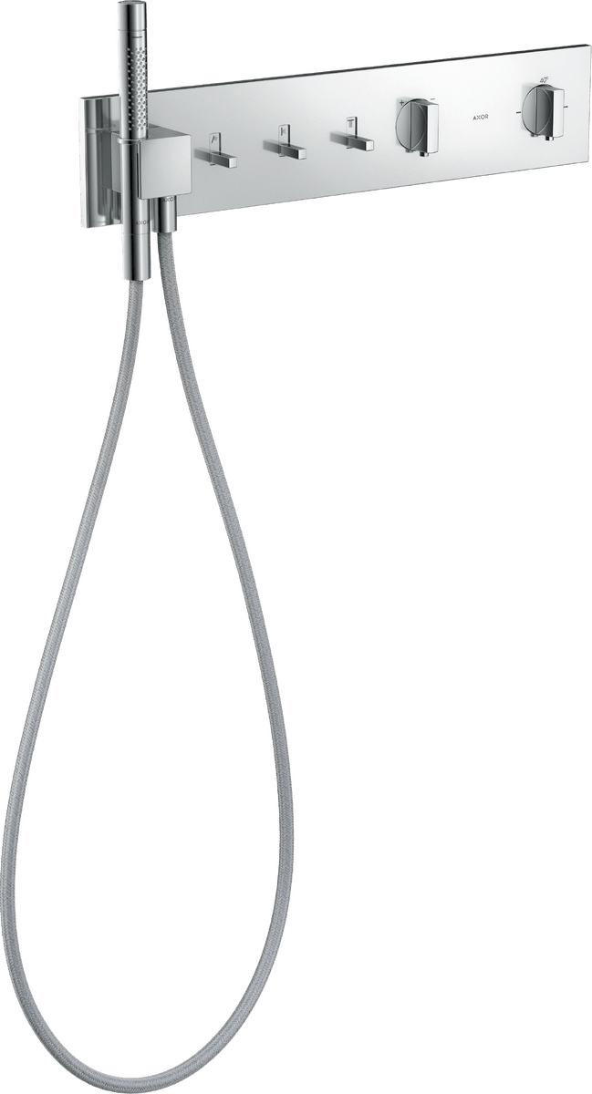 HANSGROHE AXOR ShowerComposition Thermostatmodul 540/110 Unterputz für 3 Verbraucher #12572000 - Chrom