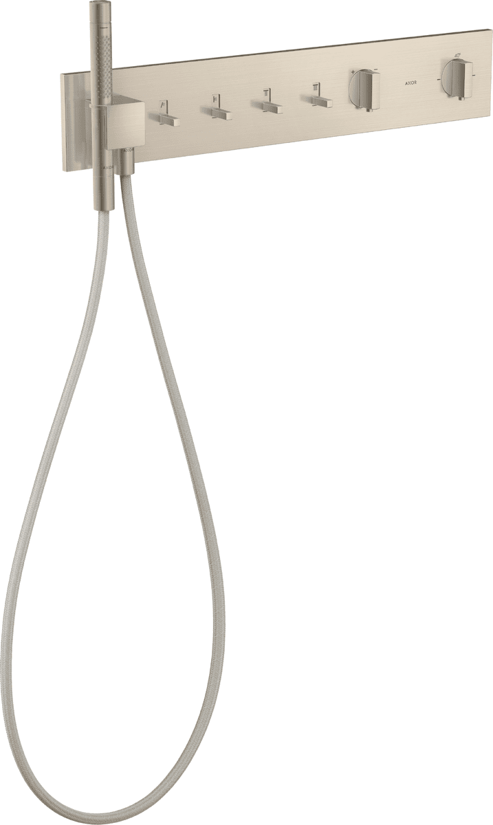 HANSGROHE AXOR ShowerComposition Thermostatmodul 610/110 Unterputz für 4 Verbraucher #12573820 - Brushed Nickel