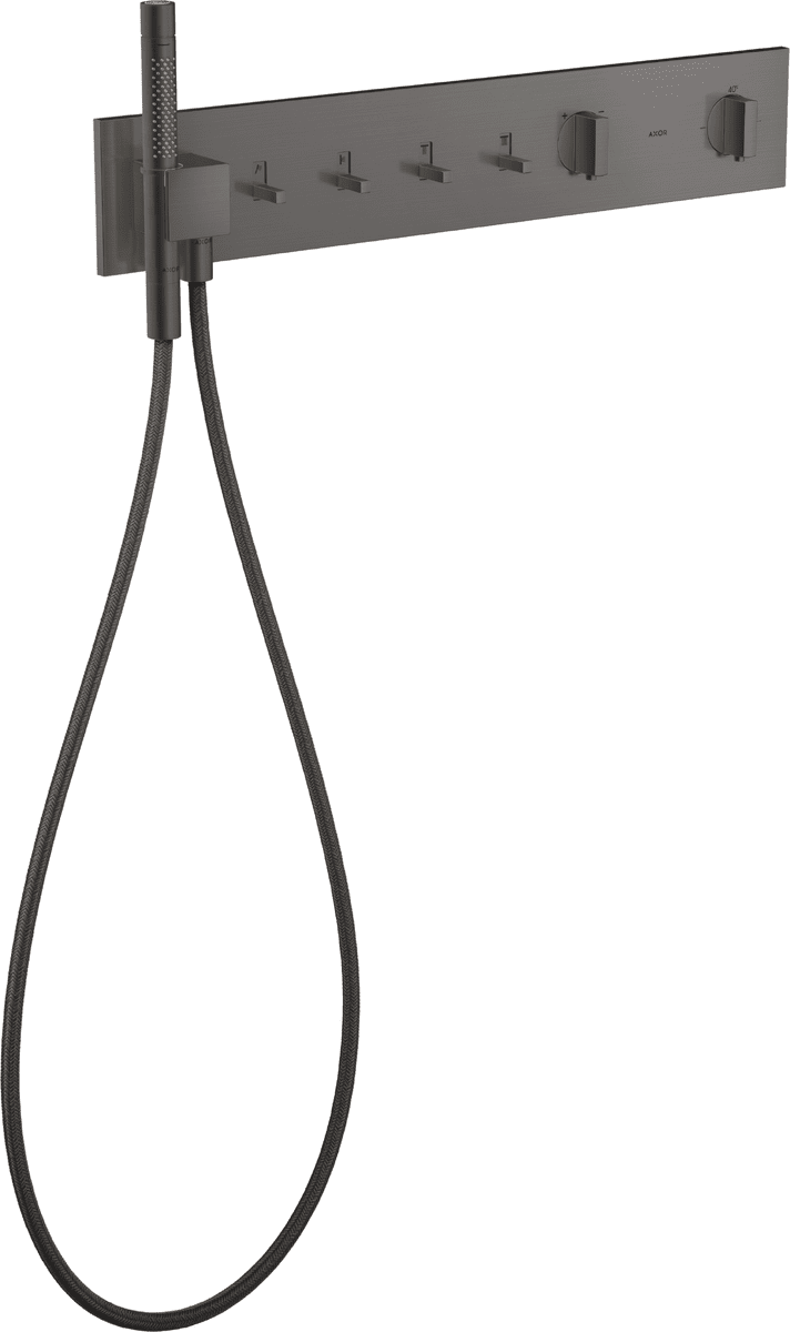 HANSGROHE AXOR ShowerComposition Thermostatmodul 610/110 Unterputz für 4 Verbraucher #12573340 - Brushed Black Chrome