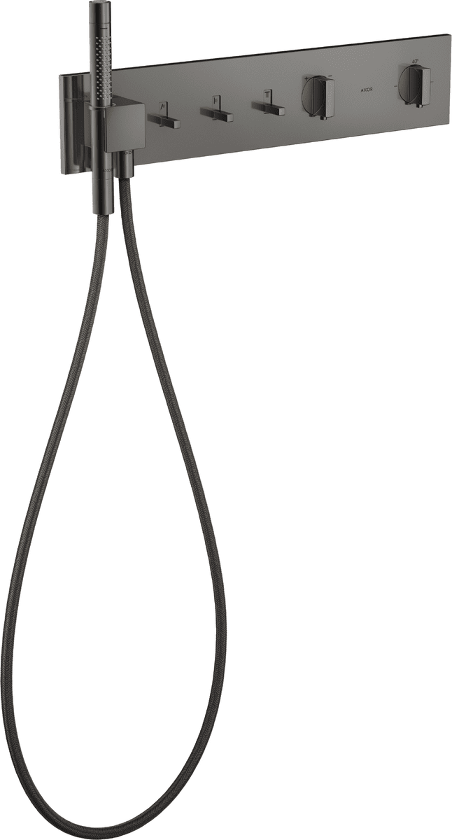 HANSGROHE AXOR ShowerComposition Thermostatmodul 540/110 Unterputz für 3 Verbraucher #12572330 - Polished Black Chrome