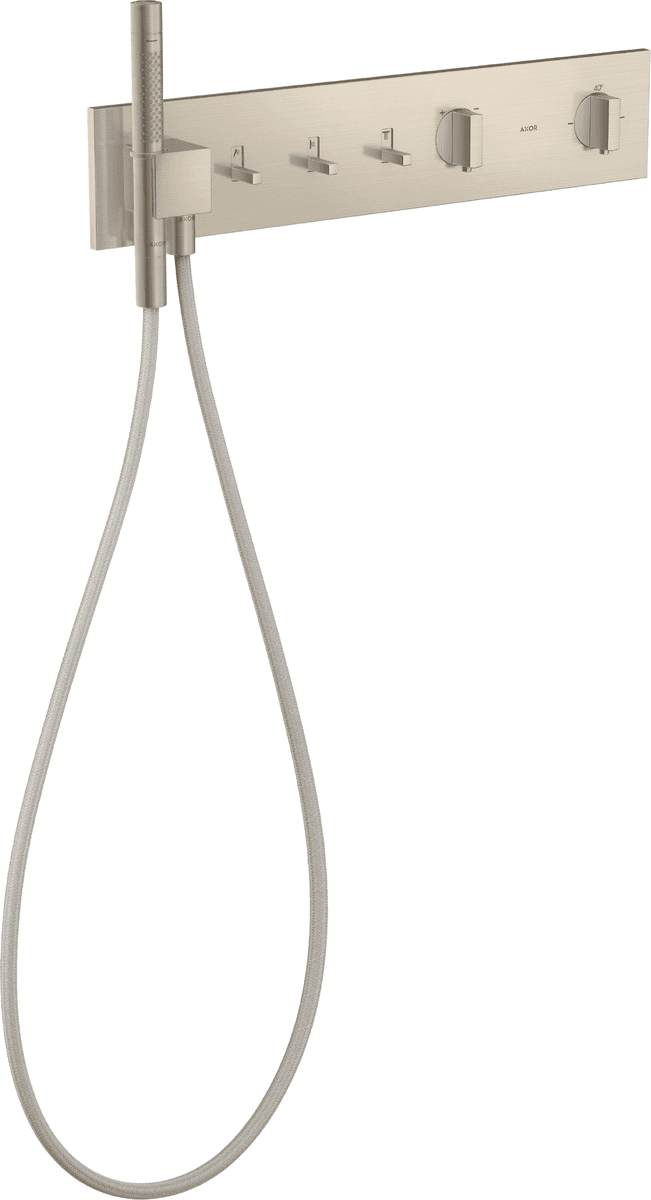 HANSGROHE AXOR ShowerComposition Thermostatmodul 540/110 Unterputz für 3 Verbraucher #12572820 - Brushed Nickel