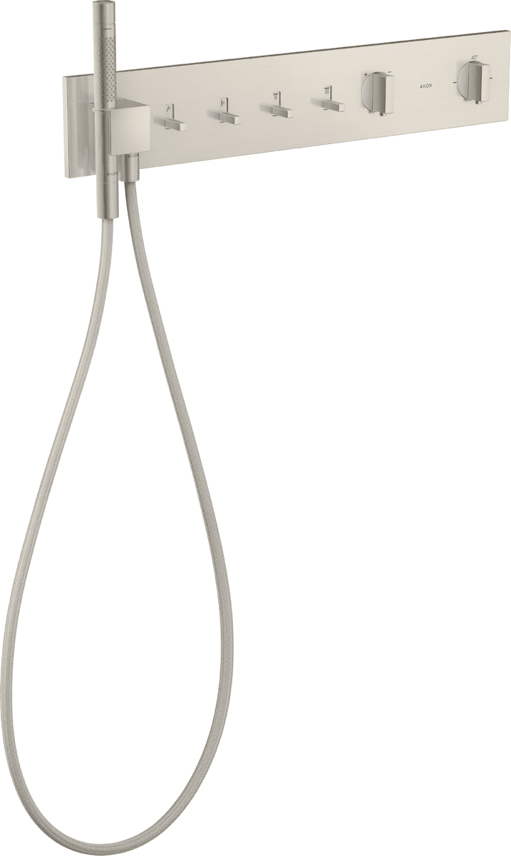 HANSGROHE AXOR ShowerComposition Thermostatmodul 610/110 Unterputz für 4 Verbraucher #12573800 - Edelstahl