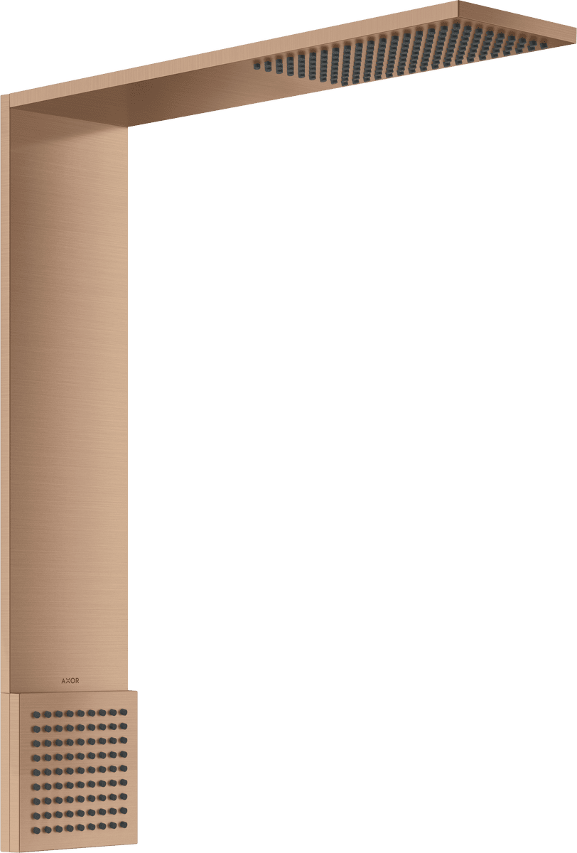 HANSGROHE AXOR ShowerComposition Brausenmodul 110/220 1jet mit Schulterbrause #12593310 - Brushed Red Gold