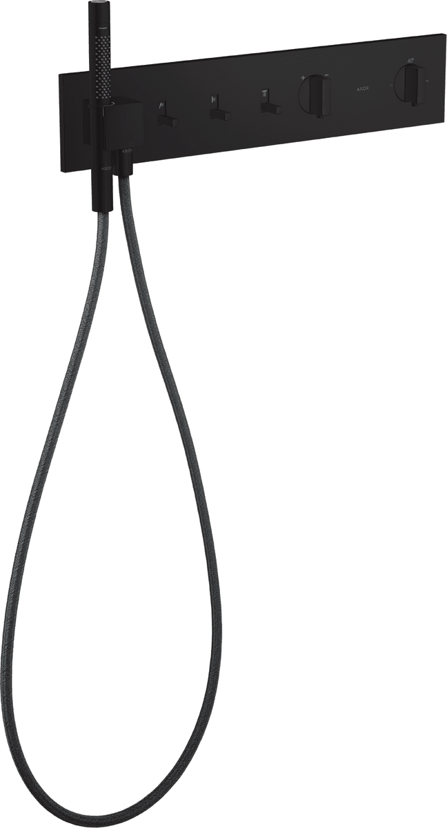 HANSGROHE AXOR ShowerComposition Thermostatmodul 540/110 Unterputz für 3 Verbraucher #12572670 - Mattschwarz