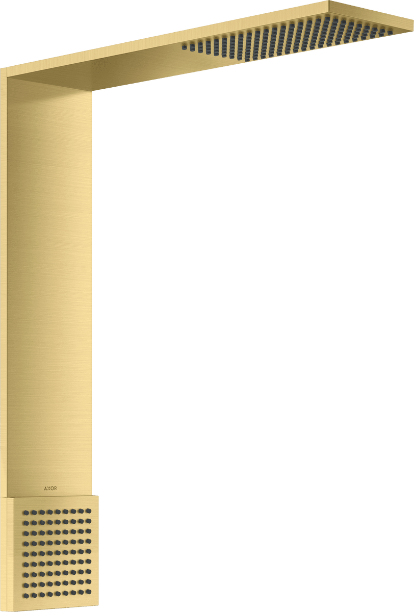 HANSGROHE AXOR ShowerComposition Brausenmodul 110/220 1jet mit Schulterbrause #12593950 - Brushed Brass