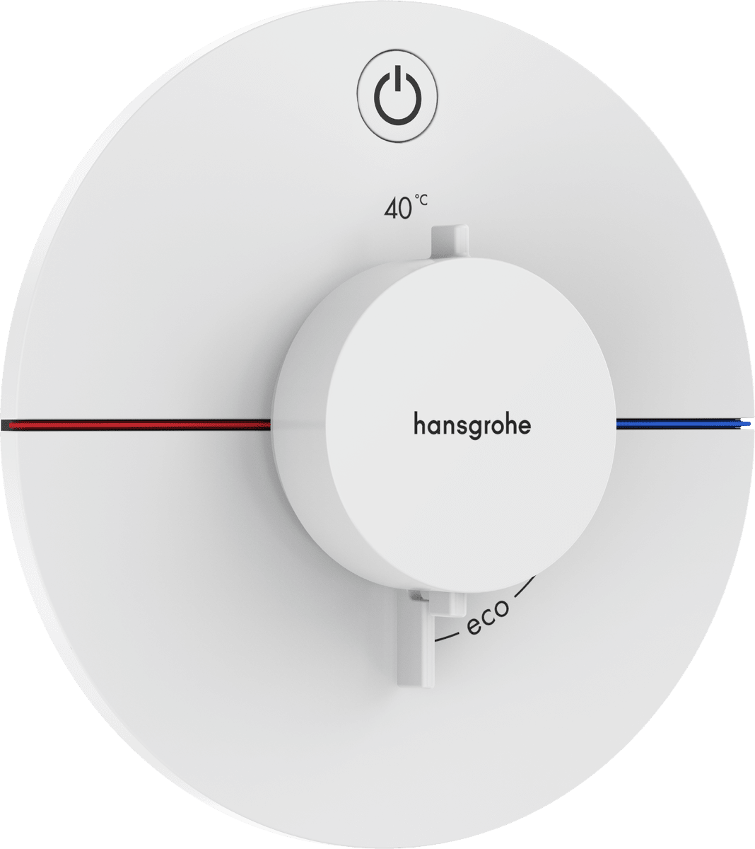 Зображення з  HANSGROHE ShowerSelect Comfort S Thermostat for concealed installation for 1 function #15553700 - Matt White