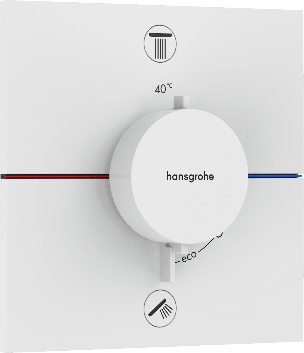 HANSGROHE ShowerSelect Comfort E Thermostat Unterputz für 2 Verbraucher #15572700 - Mattweiß