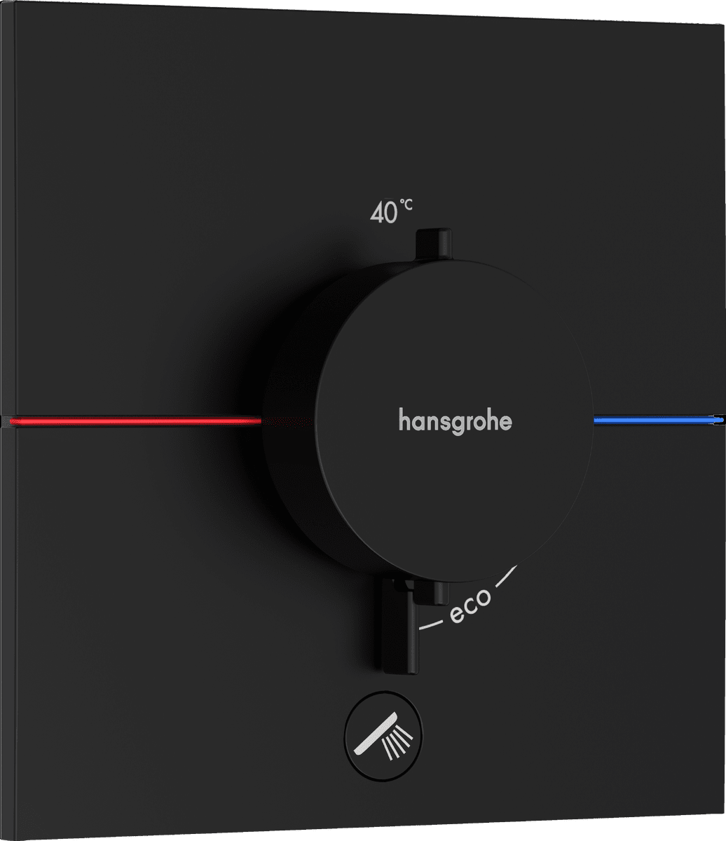 HANSGROHE ShowerSelect Comfort E Thermostat Unterputz für 1 Verbraucher und einen zusätzlichen Abgang #15575670 - Mattschwarz