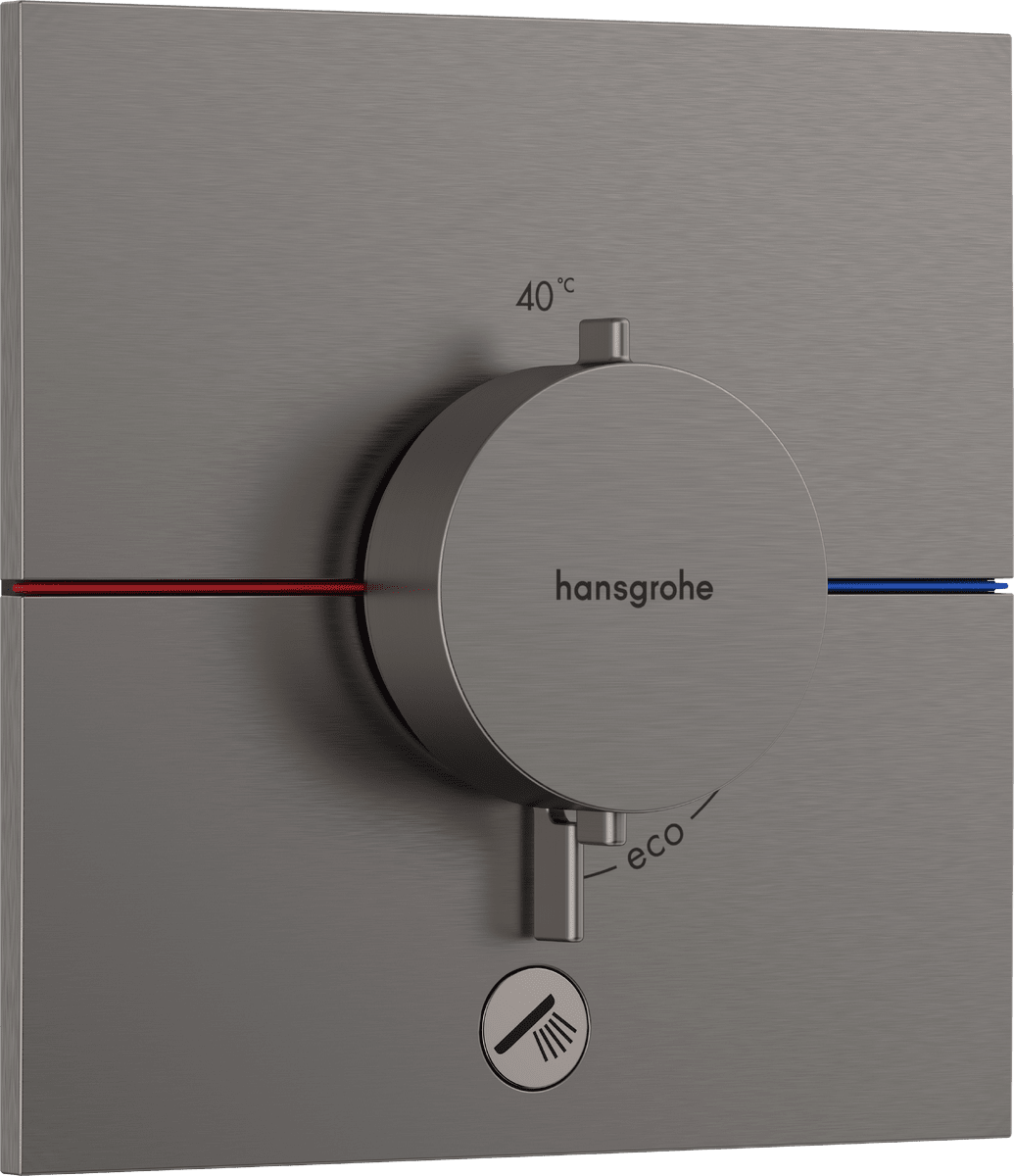 HANSGROHE ShowerSelect Comfort E Thermostat Unterputz für 1 Verbraucher und einen zusätzlichen Abgang #15575340 - Brushed Black Chrome