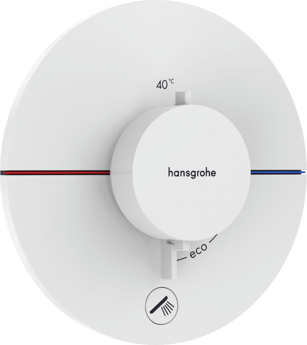 HANSGROHE ShowerSelect Comfort S Thermostat Unterputz für 1 Verbraucher und einen zusätzlichen Abgang #15562700 - Mattweiß