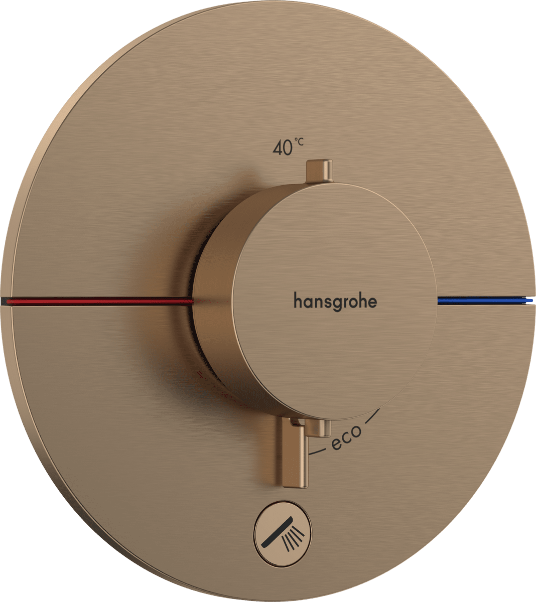 HANSGROHE ShowerSelect Comfort S Thermostat Unterputz für 1 Verbraucher und einen zusätzlichen Abgang #15562140 - Brushed Bronze