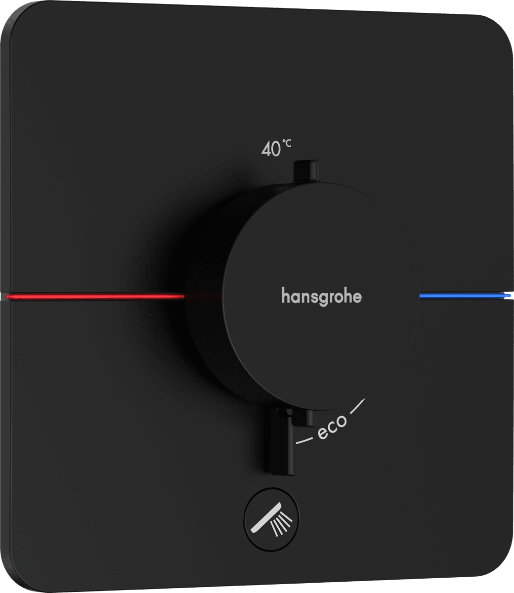 HANSGROHE ShowerSelect Comfort Q Thermostat Unterputz für 1 Verbraucher und einen zusätzlichen Abgang #15589670 - Mattschwarz