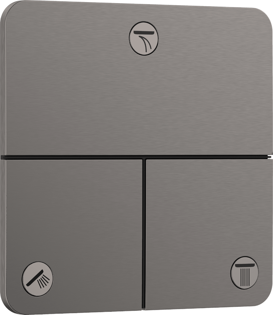 Obrázek HANSGROHE ShowerSelect Comfort Q Ventil pod omítku pro 3 spotřebiče #15587340 - kartáčovaný černý chrom