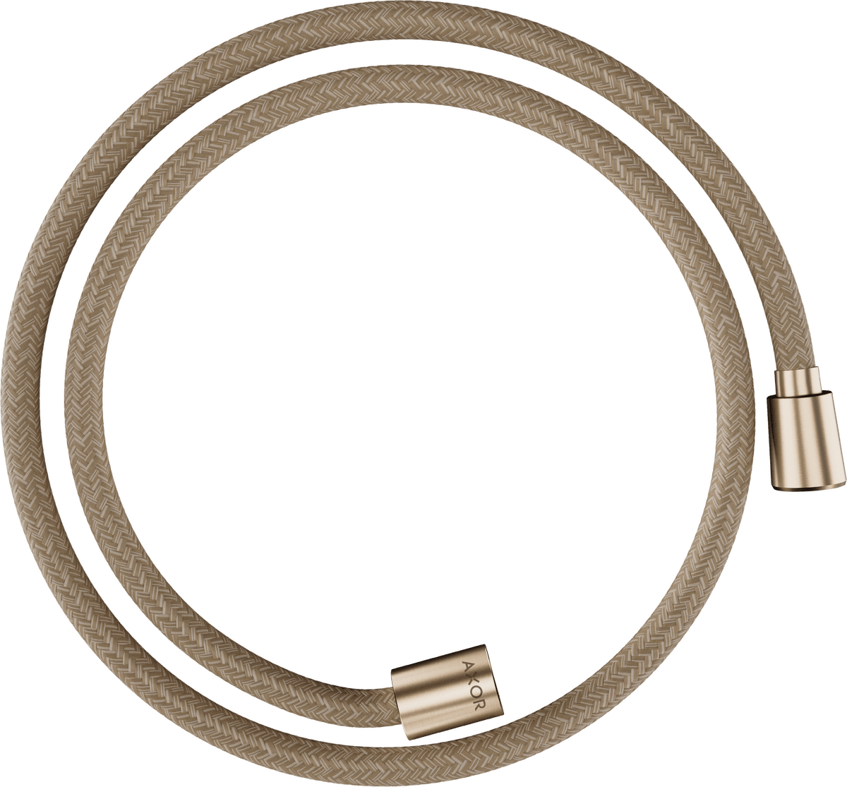 HANSGROHE AXOR ShowerSolutions Textilbrauseschlauch 1,25 m mit konischer und zylindrischer Mutter #28227140 - Brushed Bronze
