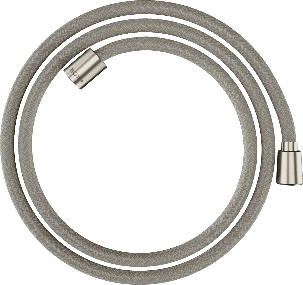 εικόνα του HANSGROHE AXOR ShowerSolutions Textile shower hose 1,60 m with conical and cylindrical nut #28259800 - Stainless Steel Optic