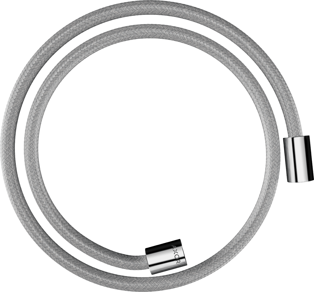 HANSGROHE AXOR ShowerSolutions Textilbrauseschlauch 1,25 m mit zylindrischen Muttern #28228000 - Chrom