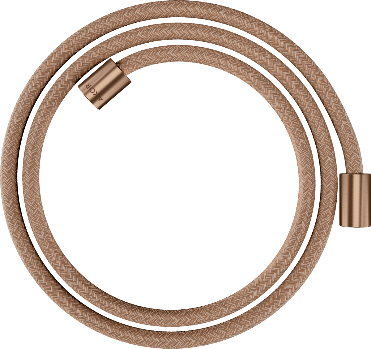 HANSGROHE AXOR ShowerSolutions Textilbrauseschlauch 1,60 m mit zylindrischen Muttern #28261310 - Brushed Red Gold