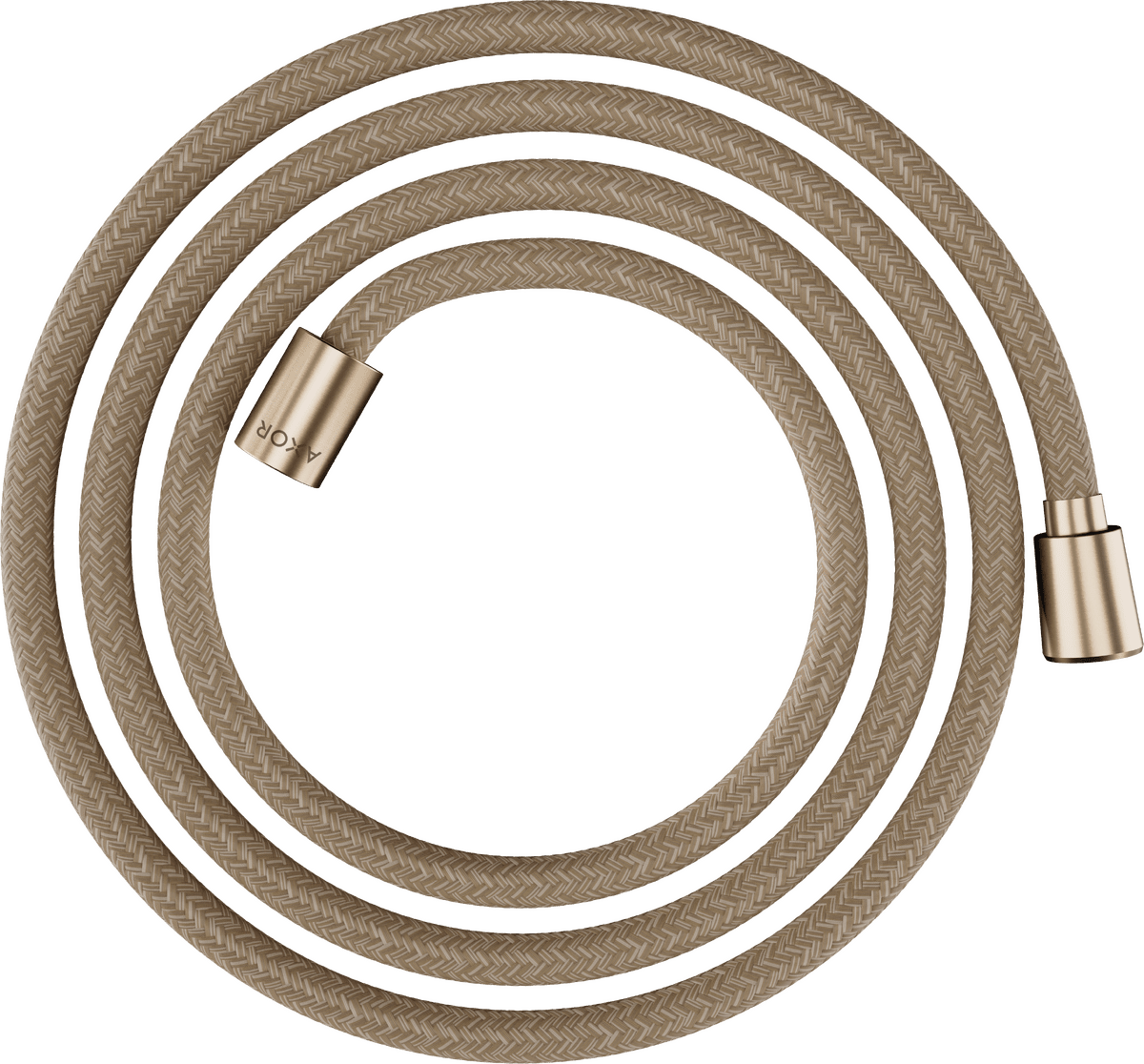 HANSGROHE AXOR ShowerSolutions Textilbrauseschlauch 2 m mit konischer und zylindrischer Mutter #28290140 - Brushed Bronze