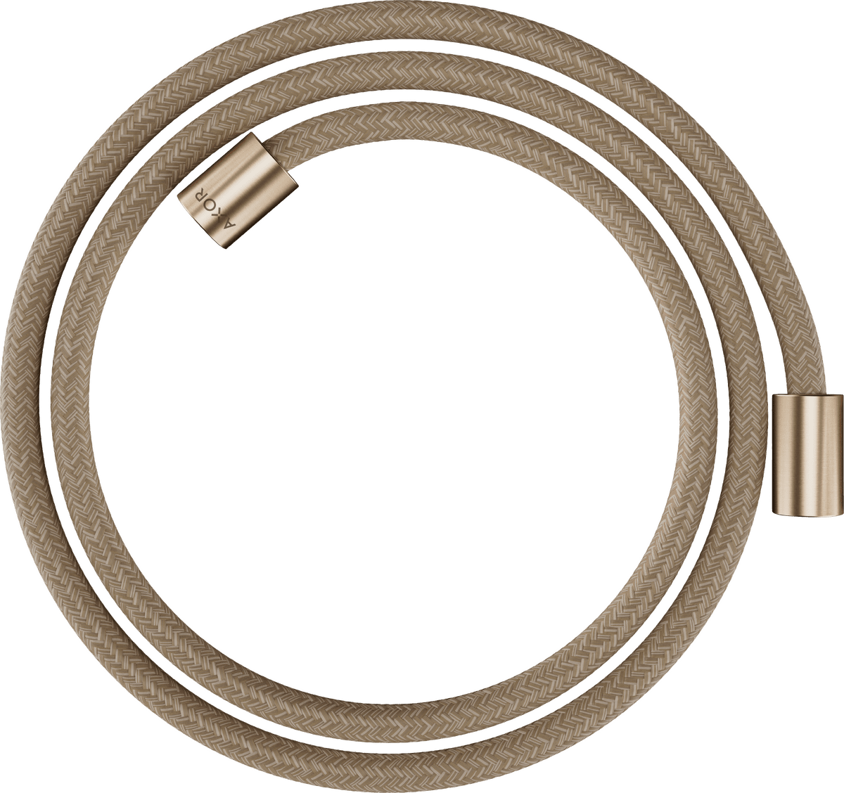 HANSGROHE AXOR ShowerSolutions Textilbrauseschlauch 1,60 m mit zylindrischen Muttern #28261140 - Brushed Bronze
