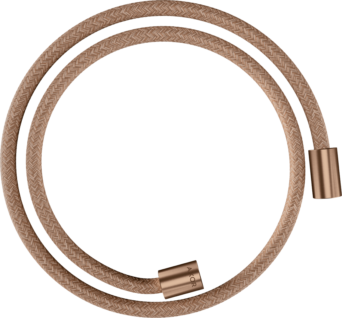 HANSGROHE AXOR ShowerSolutions Textilbrauseschlauch 1,25 m mit zylindrischen Muttern #28228310 - Brushed Red Gold
