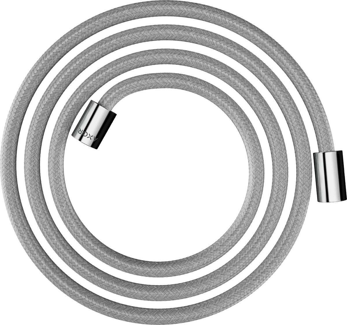 HANSGROHE AXOR ShowerSolutions Textilbrauseschlauch 2 m mit zylindrischen Muttern #28291000 - Chrom