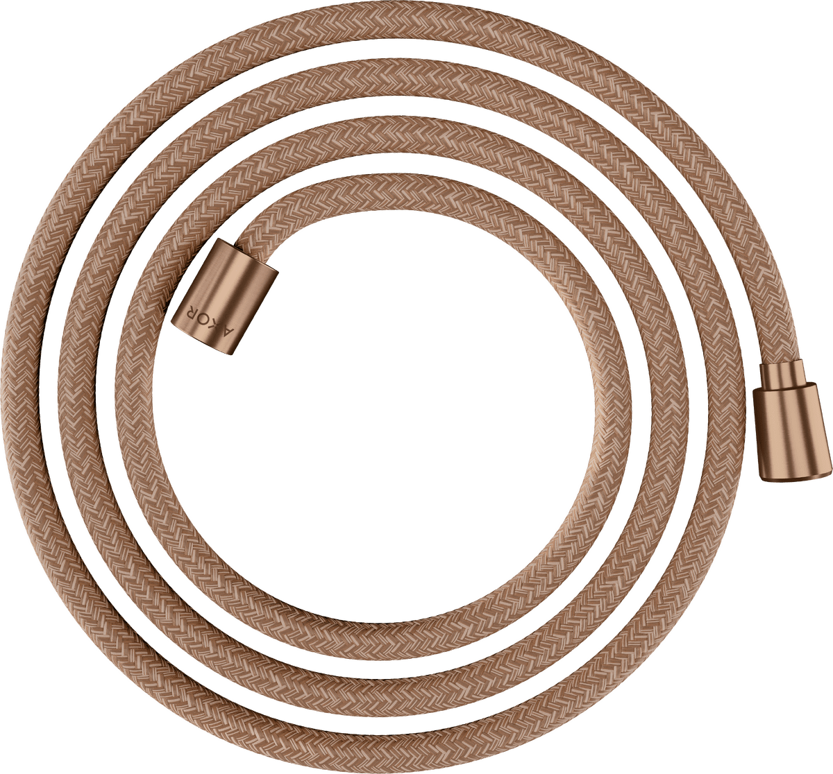 HANSGROHE AXOR ShowerSolutions Textilbrauseschlauch 2 m mit konischer und zylindrischer Mutter #28290310 - Brushed Red Gold