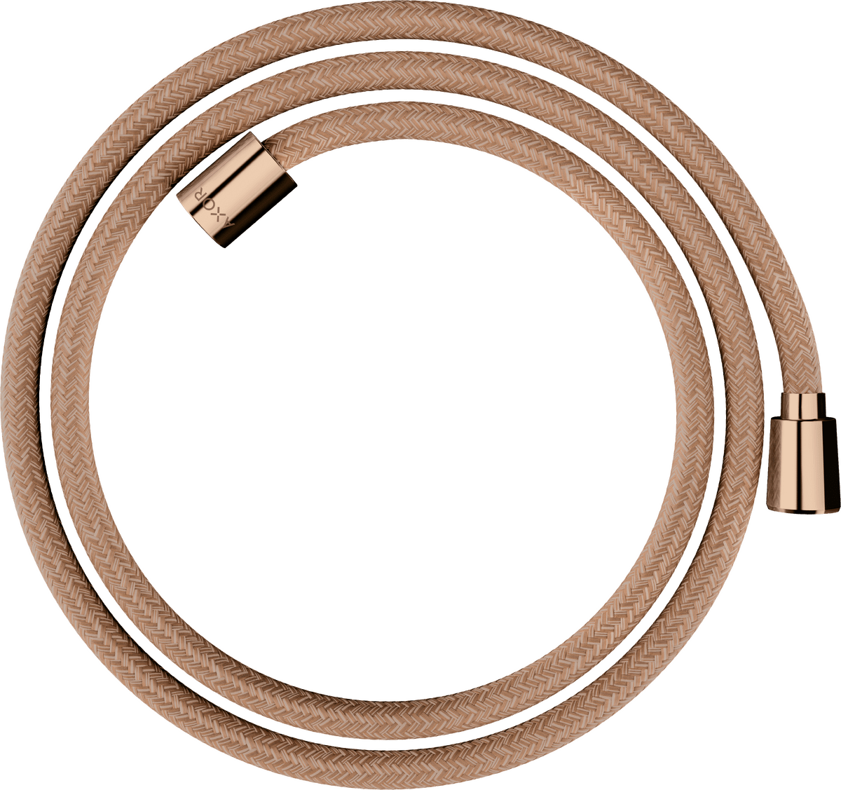 εικόνα του HANSGROHE AXOR ShowerSolutions Textile shower hose 1,60 m with conical and cylindrical nut #28259300 - Polished Red Gold