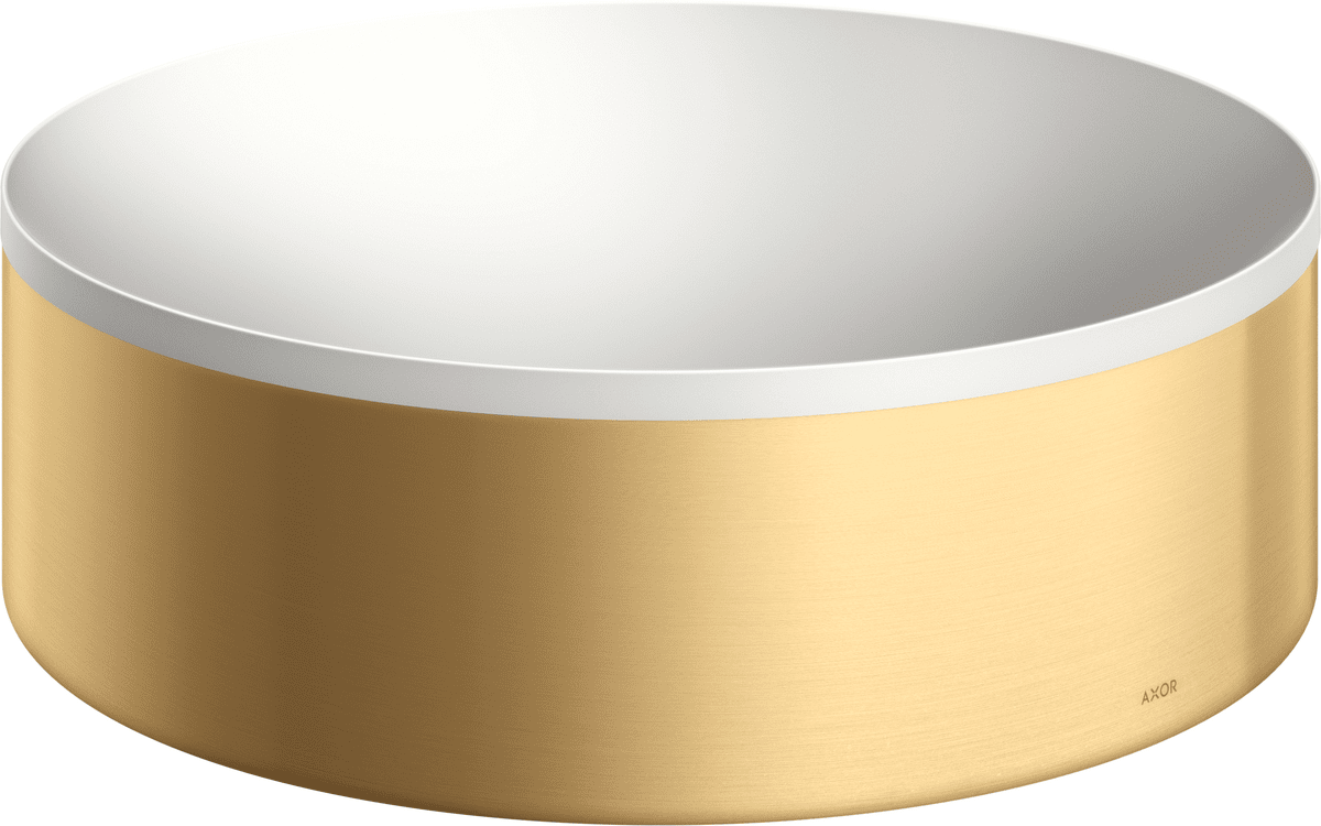 HANSGROHE AXOR Suite Aufsatzwaschtisch 300 ohne Hahnloch und Überlauf #42000250 - Brushed Gold Optic