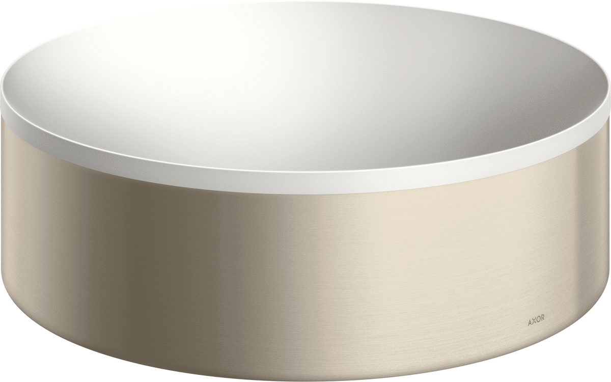 HANSGROHE AXOR Suite Aufsatzwaschtisch 300 ohne Hahnloch und Überlauf #42000820 - Brushed Nickel