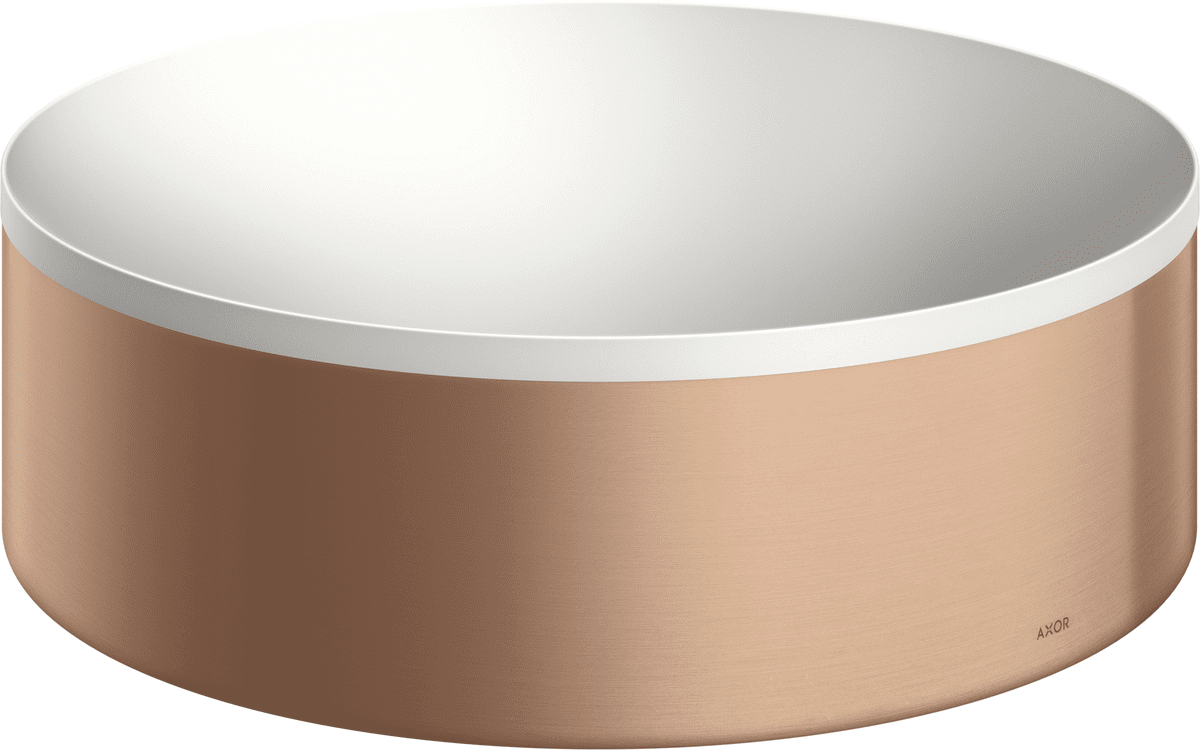 HANSGROHE AXOR Suite Aufsatzwaschtisch 300 ohne Hahnloch und Überlauf #42000310 - Brushed Red Gold