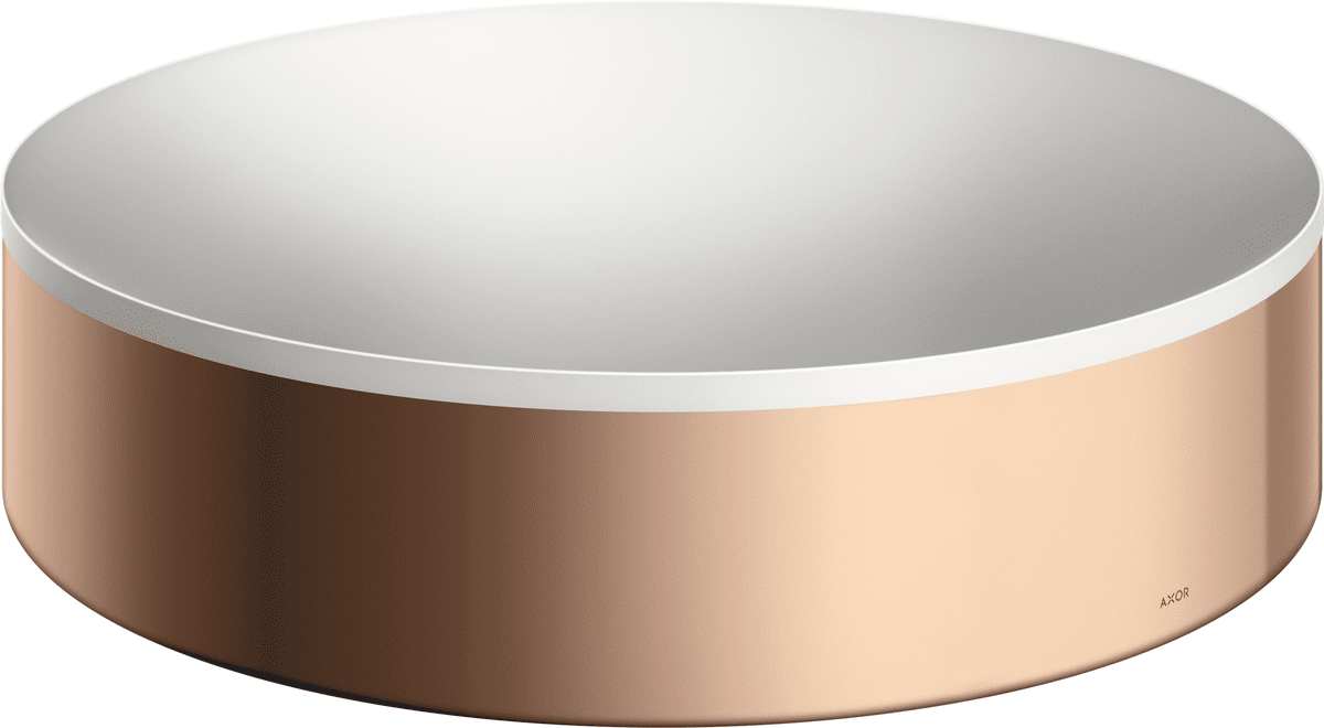HANSGROHE AXOR Suite Aufsatzwaschtisch 400 ohne Hahnloch und Überlauf #42001300 - Polished Red Gold