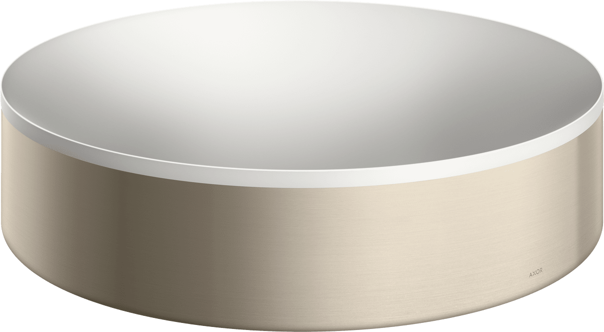 HANSGROHE AXOR Suite Aufsatzwaschtisch 400 ohne Hahnloch und Überlauf #42001820 - Brushed Nickel