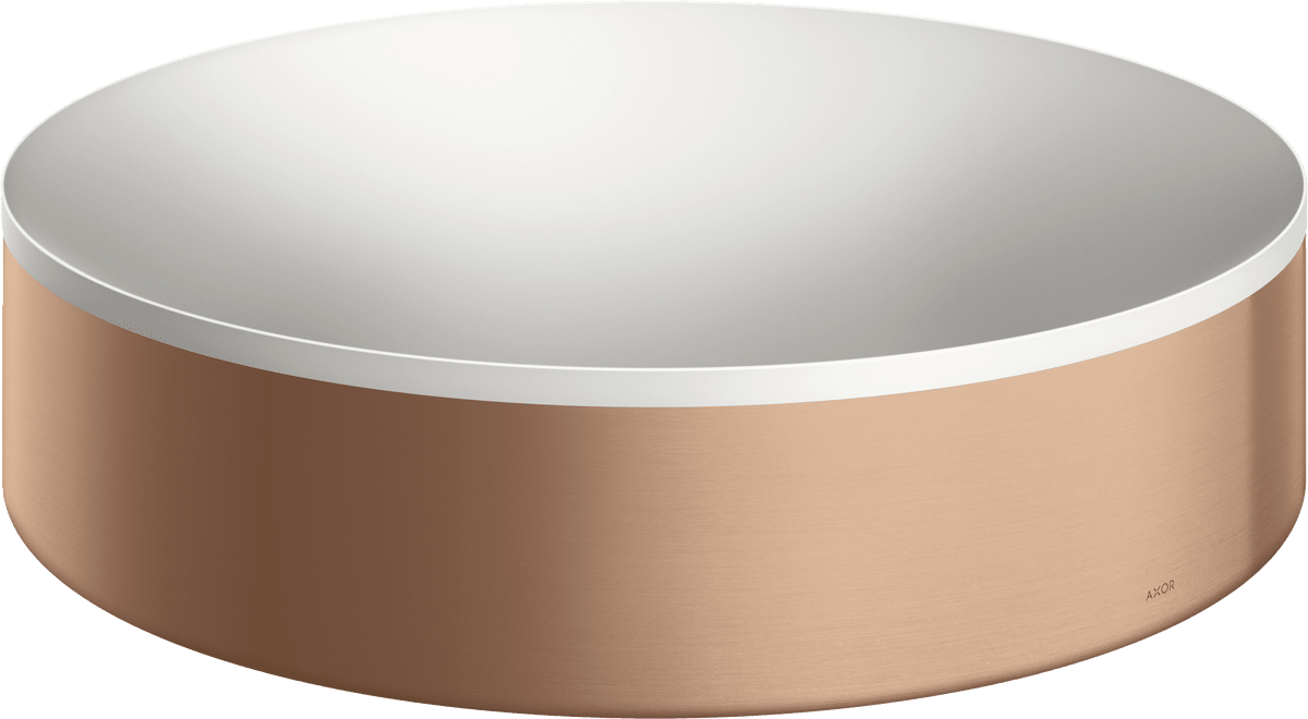 HANSGROHE AXOR Suite Aufsatzwaschtisch 400 ohne Hahnloch und Überlauf #42001310 - Brushed Red Gold