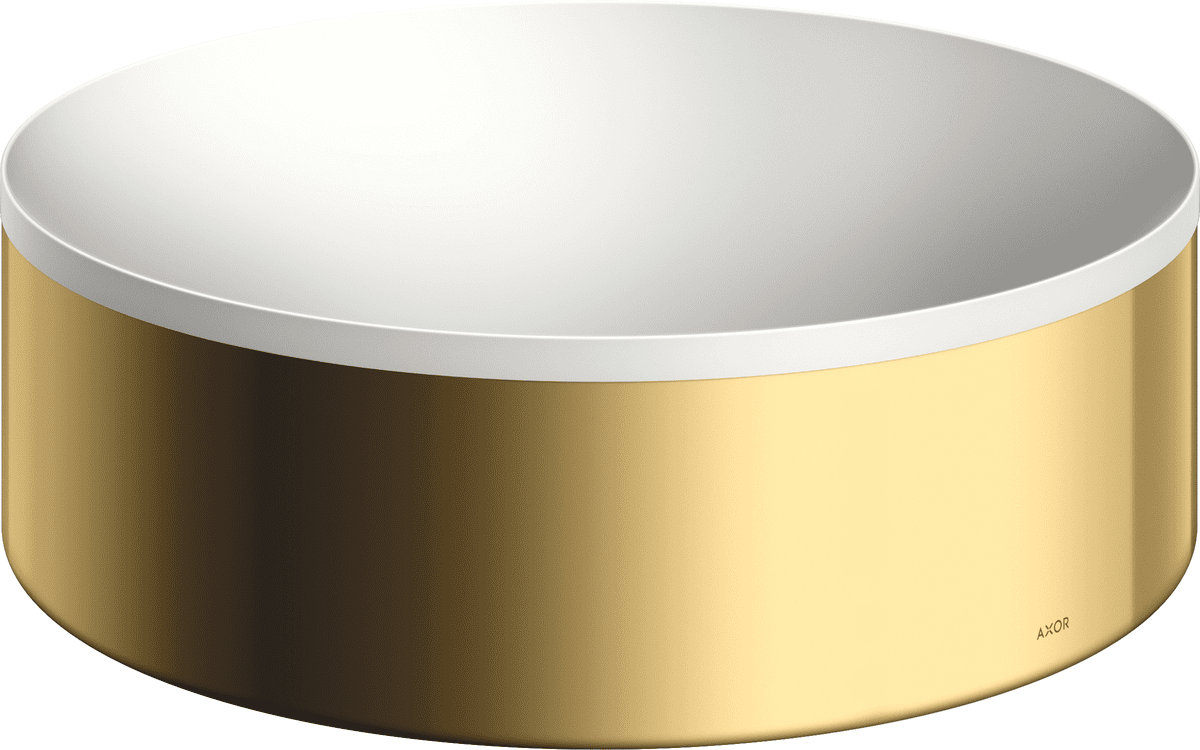 HANSGROHE AXOR Suite Aufsatzwaschtisch 300 ohne Hahnloch und Überlauf #42000990 - Polished Gold Optic